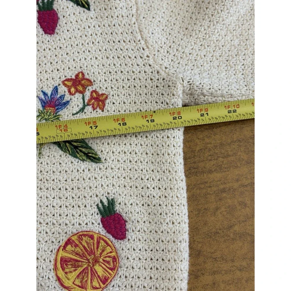 Anthropologie Scotch & Soda Fruit Cardigan Sweater Womens Size XS Button Front‎